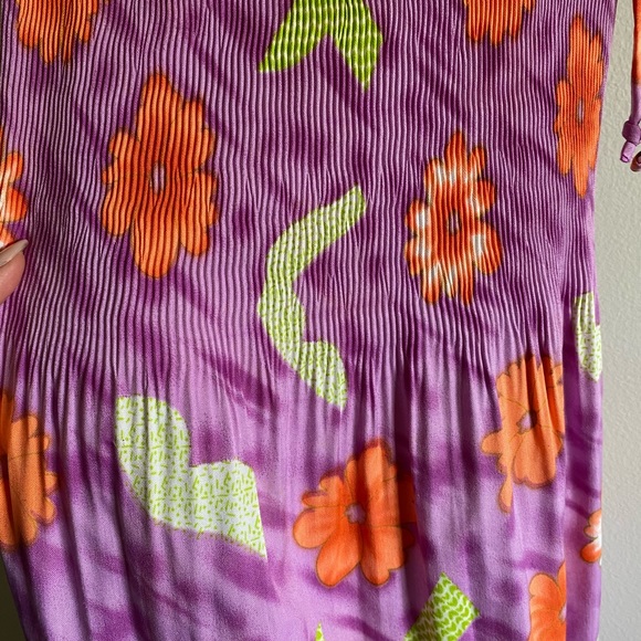 vintage patterned maxi dress - Picture 3 of 4